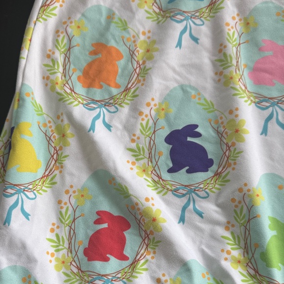 Whimsical Bunny Print Kids Nightgown - Picture 3 of 3